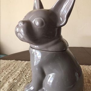 French Bulldog Gray Cookie Jar